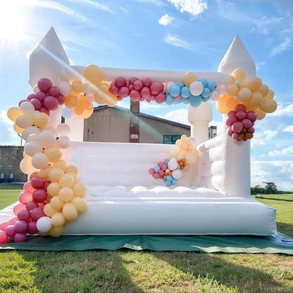 white bounce house